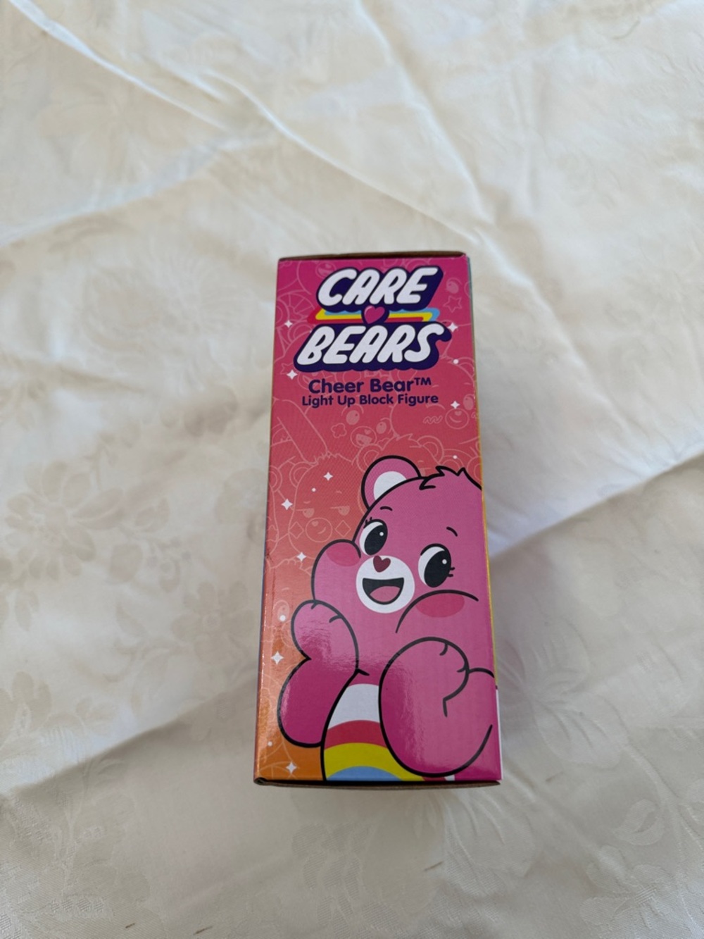 Care Bears Cheer Bear Light-Up Block Figure - Pink with Rainbow Badge 165 pieces - Picture 2 of 7